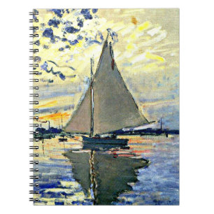 Cuaderno Monet - Barco de vela en le Petit Gennevilliers