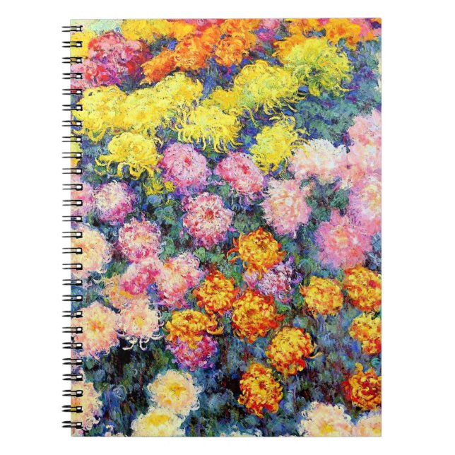 Cuaderno Monet, Cama de crisantemos, (Frente)