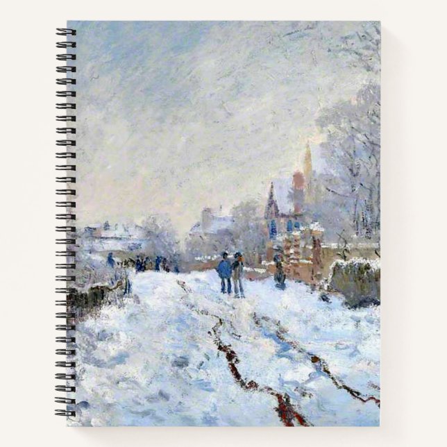 Cuaderno Monet - Escena de nieve en Argenteuil (Anverso)