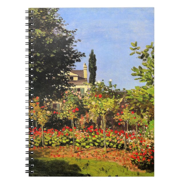 Cuaderno Monet - Jardín en Flor (Frente)