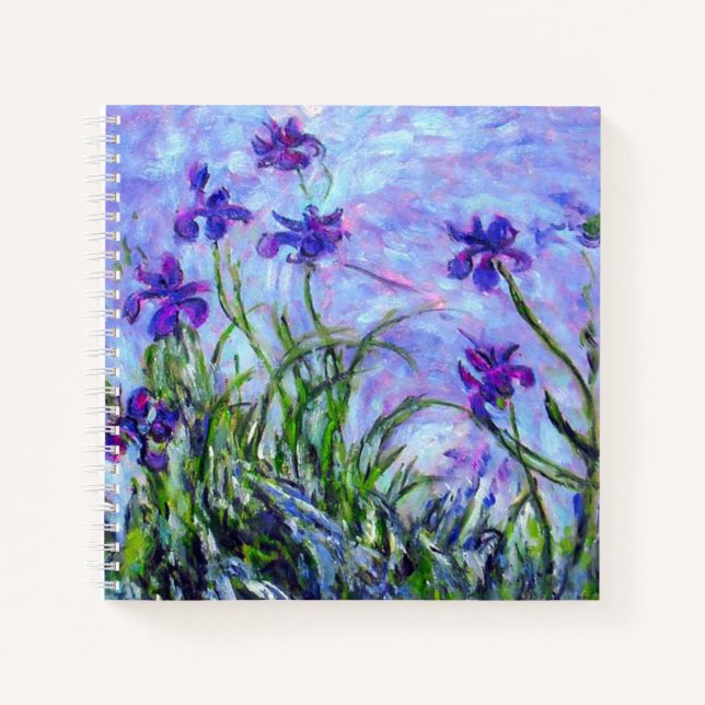 Cuaderno  Monet Lilac Irises (Anverso)