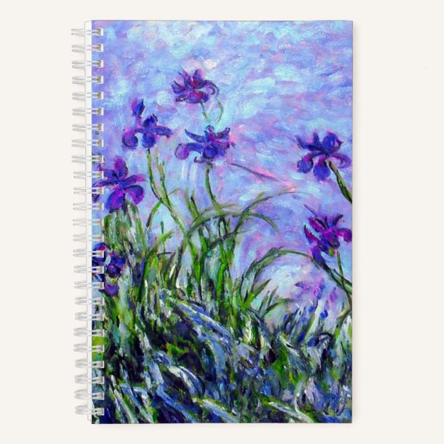 Cuaderno Monet Lilac Irises (Anverso)