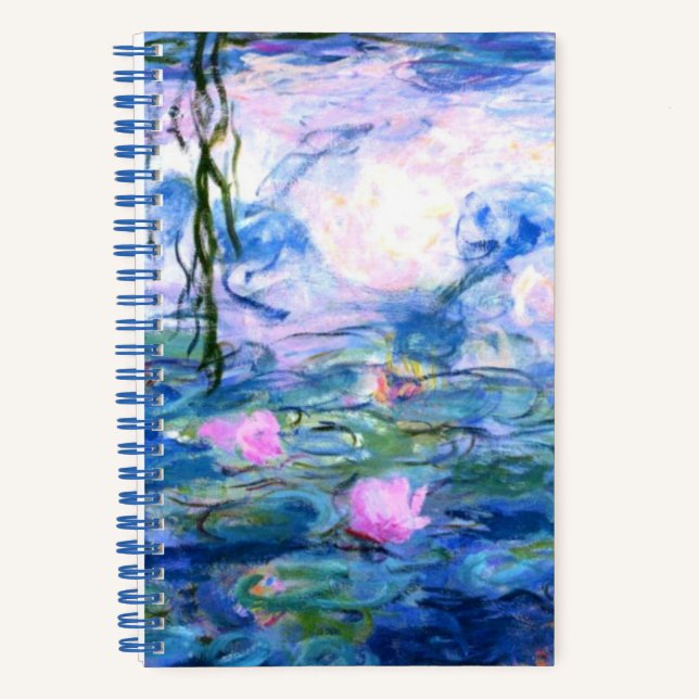 Cuaderno Monet Pink Water Lilies (Anverso)