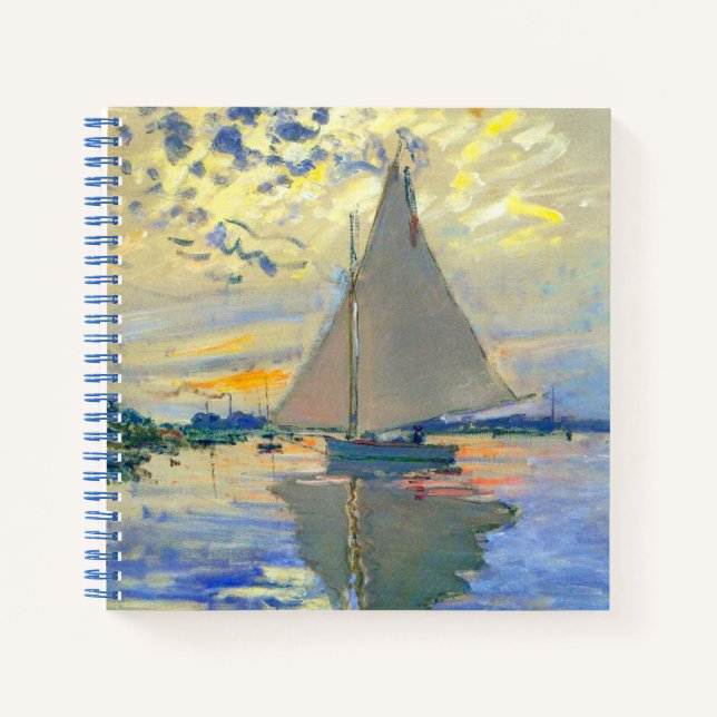 Cuaderno Monet Sailboat en Le Petit-Gennevilliers (Anverso)