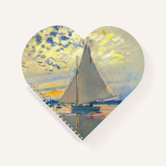 Cuaderno Monet Sailboat en Le Petit-Gennevilliers (Anverso)