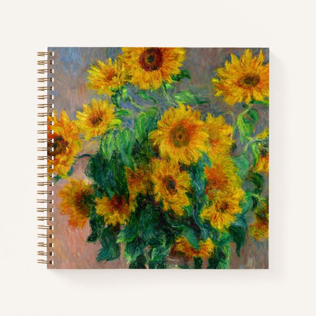 Cuaderno Monet Sunflowers (Anverso)