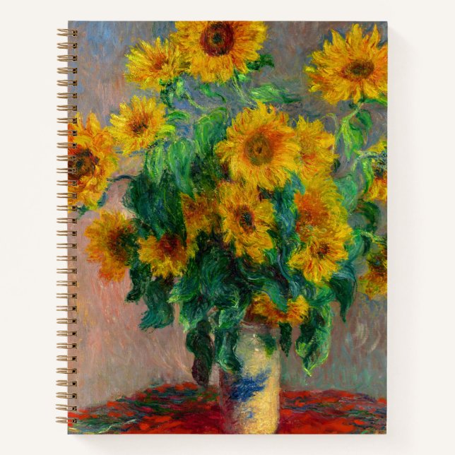Cuaderno Monet Sunflowers (Anverso)