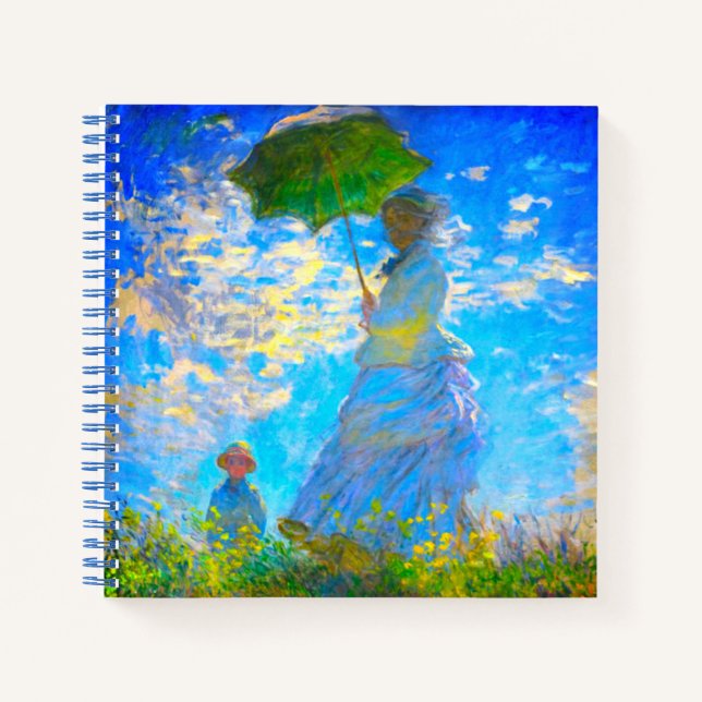 Cuaderno Monet Woman con una sombrilla (Anverso)