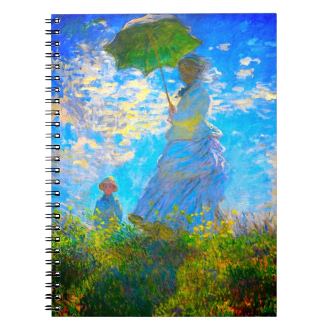 Cuaderno Monet Woman con una sombrilla (Frente)