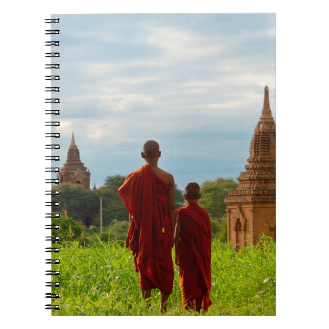 Cuaderno Monjes con templos antiguos (Frente)