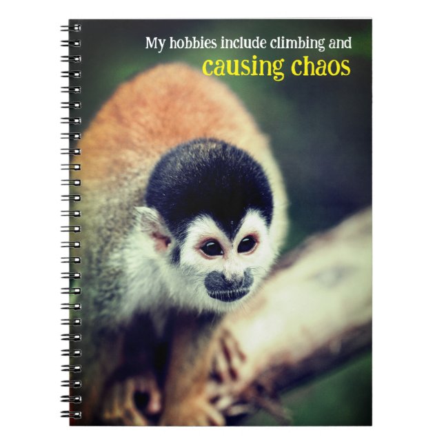 Cuaderno Mono ardilla en el árbol (Frente)