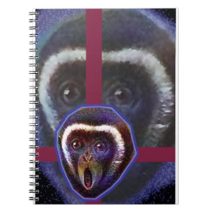 Cuaderno Mono asustado