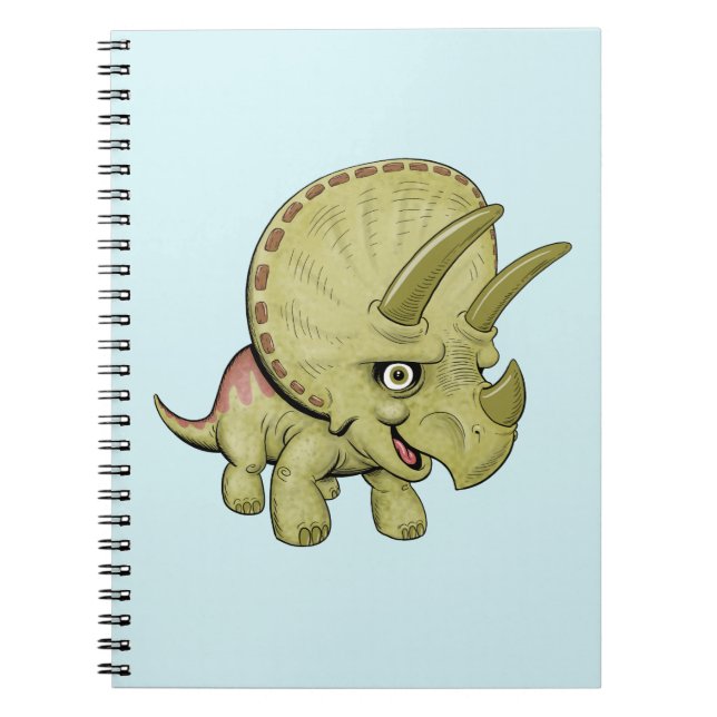 Cuaderno mono de Triceratops (Frente)