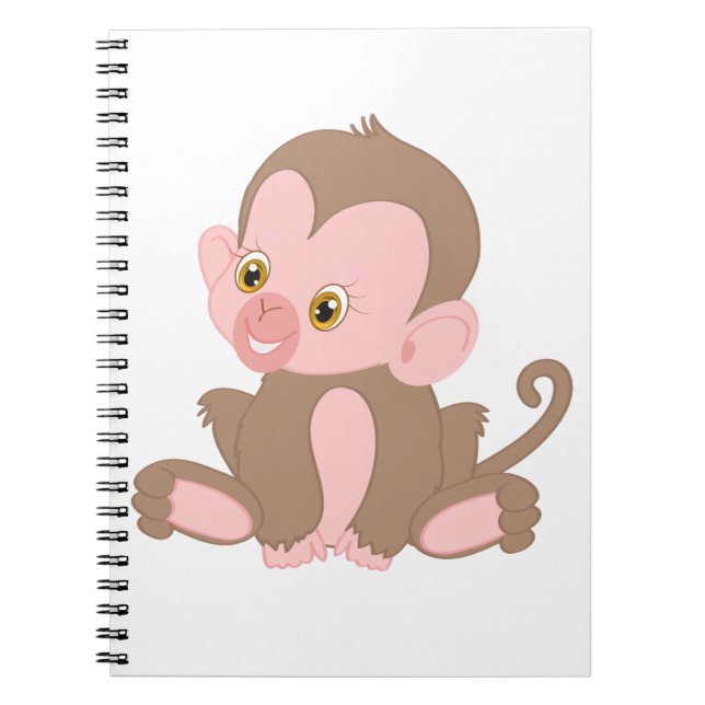 Cuaderno Mono del bebé sonriente (Frente)