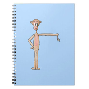 Cuaderno Mono Personalizado con polla maloliente.