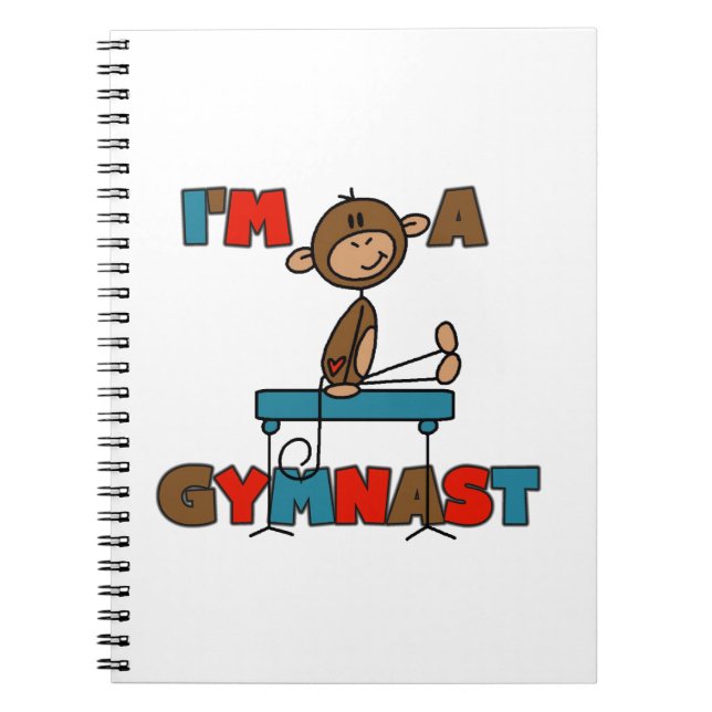 Cuaderno Mono Soy un gimnasta (Frente)
