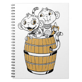 Cuaderno Mono tribal de dibujos animados