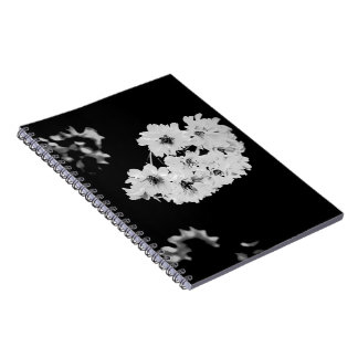 Cuaderno Monochrome Sakura Notebook - Elegant Black & White