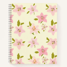 Cuaderno Monoflor Patrón de Jardín Floral