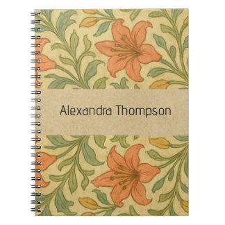Cuaderno Monogram classic William Morris Rustic vintage