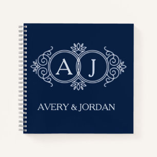 Cuaderno Monogram couple initials Welcome luxurious wedding