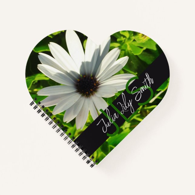 CUADERNO MONOGRAM INITIALMENTE NOMBRE PEQUEÑA FOTO DE FLORE (Anverso)