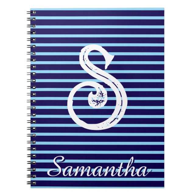 Cuaderno Monogram Modern Preppy para el Regreso a  (Frente)