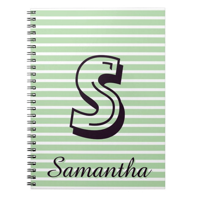 Cuaderno Monogram Modern Preppy para el Regreso a  (Frente)