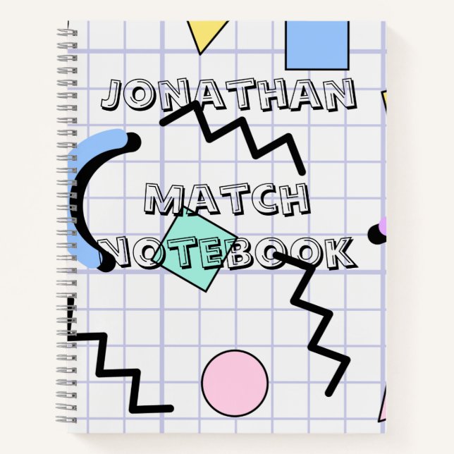 Cuaderno Monogram pretty Match subject Cute grap kids (Anverso)