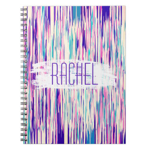 Cuaderno Monograma abstracto femenino elegante de las