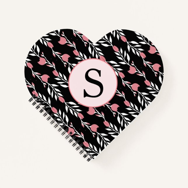 Cuaderno Monograma Agradable Roses Rosa (Anverso)