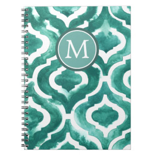 Cuaderno Monograma Aquamarine Motif IV