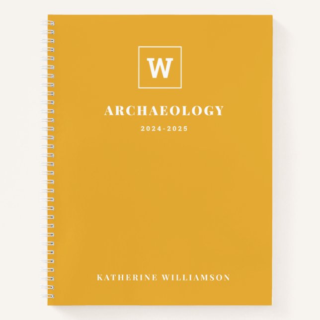 Cuaderno Monograma asignatura Estudiante Nombre Personaliza (Anverso)