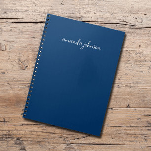 Cuaderno Monograma azul de la Marina Moderna Profesional No