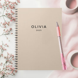 Cuaderno Monograma Beige personalizado