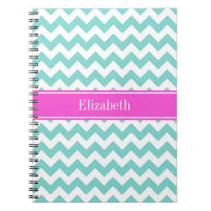 Cuaderno Monograma blanco del nombre de las rosas fuertes