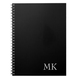 Cuaderno Monograma blanco negro