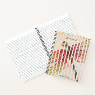 Cuaderno Monograma Bonito coloración de agua mosca mosca gi