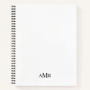 Cuaderno Monograma clásico personalizado