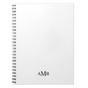 Cuaderno Monograma clásico personalizado