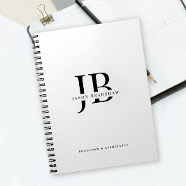 Cuaderno Monograma Clásico Profesional y Nombre