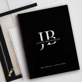 Cuaderno Monograma Clásico Profesional y Nombre
