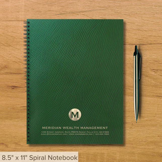 Cuaderno Monograma comercial de servicios financieros elega (Subido por el creador)