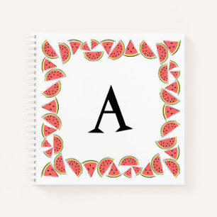 Cuaderno Monograma cuadrado de la sandía