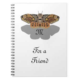 Cuaderno Monograma de Brahmin Moth
