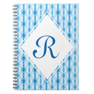 Cuaderno Monograma de diamantes