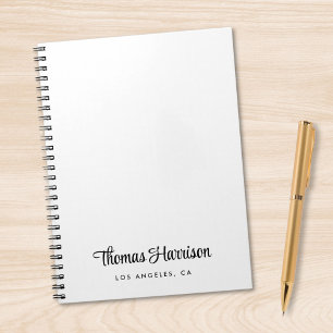Cuaderno Monograma de escritura de firma con estilo