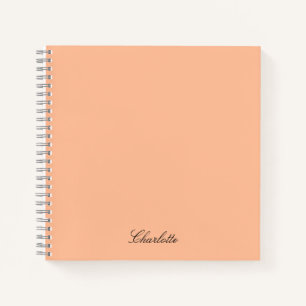 Cuaderno Monograma de escritura moderna Personalizado elega