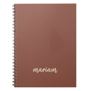 Cuaderno Monograma de estilo moderno de escritura de moda d