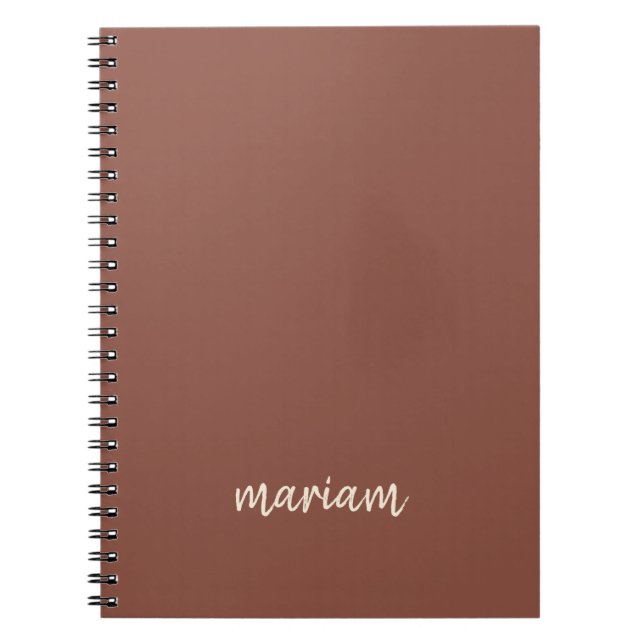 Cuaderno Monograma de estilo moderno de escritura de moda d (Frente)